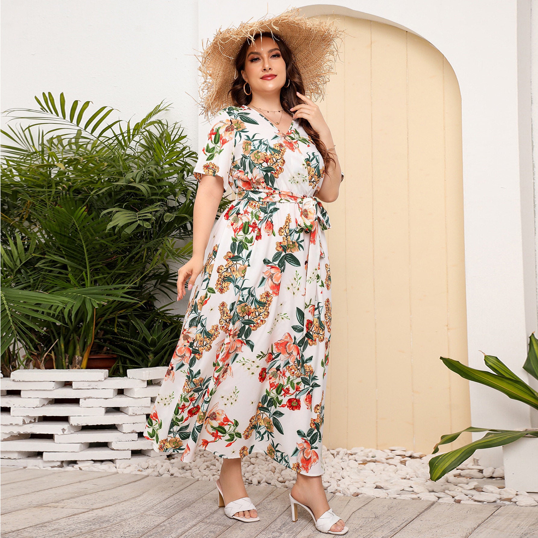 Floral print dress