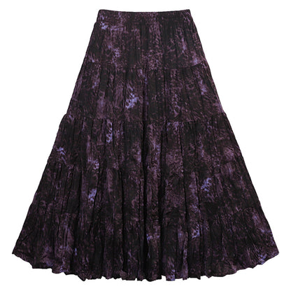 Floral Print High Waist Pleated Skirt