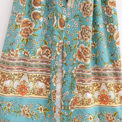 Floral Print Long Sleeve Cardigan