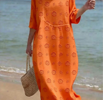 Floral Print Long Sleeve Dress