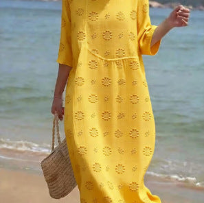 Floral Print Long Sleeve Dress