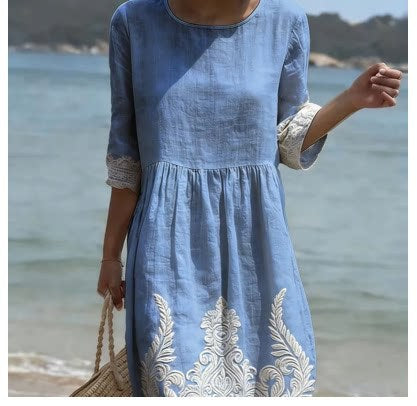 Floral Print Long Sleeve Dress