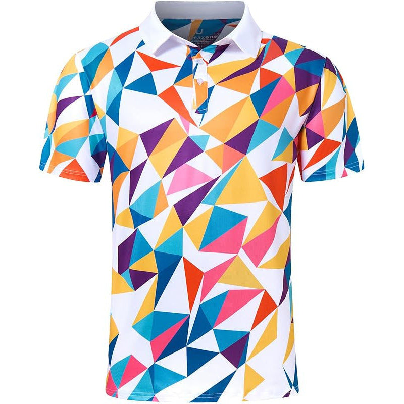 Floral Print Mens Polo Shirt