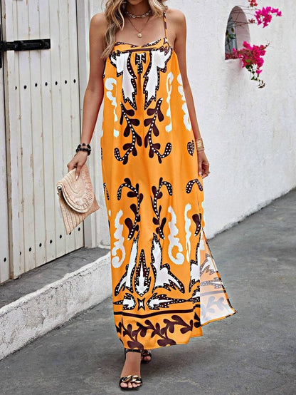 Floral Print Sling Dress