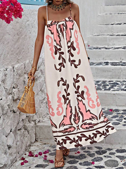 Floral Print Sling Dress