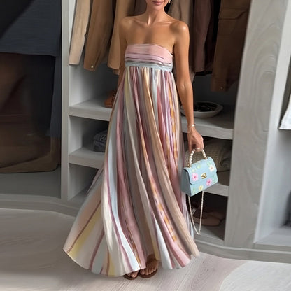 Floral Print Wrap Long Dress