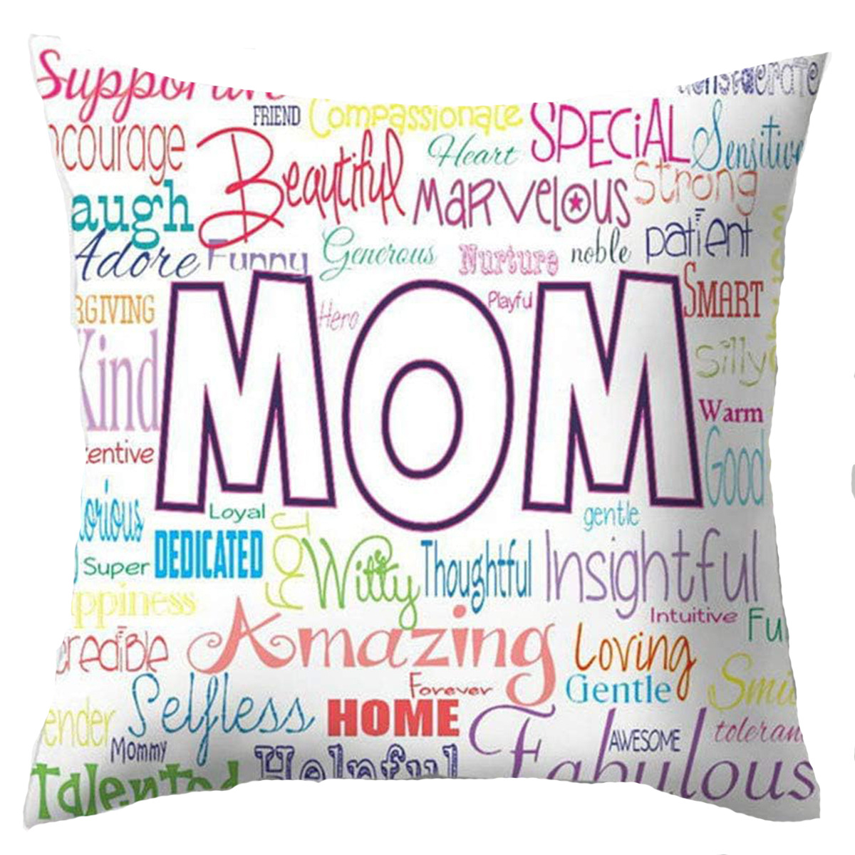 Floral Printed Linen Decorative Pillow Cover