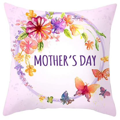 Floral Printed Linen Decorative Pillow Cover