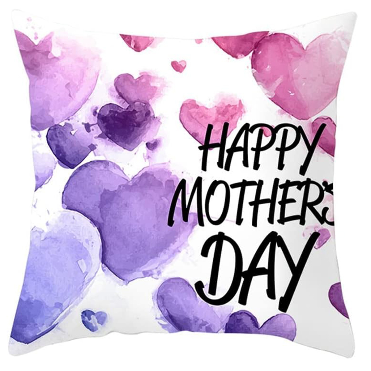 Floral Printed Linen Decorative Pillow Cover