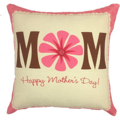 Floral Printed Linen Decorative Pillow Cover