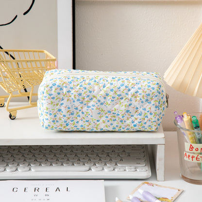 Floral Quilted Stationery Pencil Case