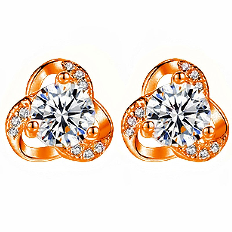 Floral Rotating Leaf Earrings