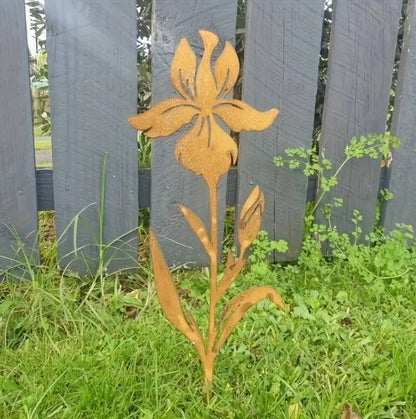 Floral Shape Metal Garden Stake