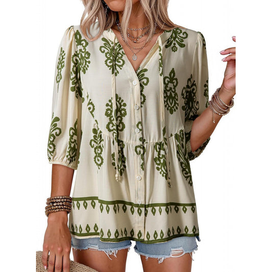 Floral short sleeve
