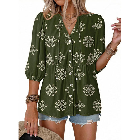 Floral short sleeve