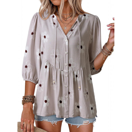 Floral short sleeve