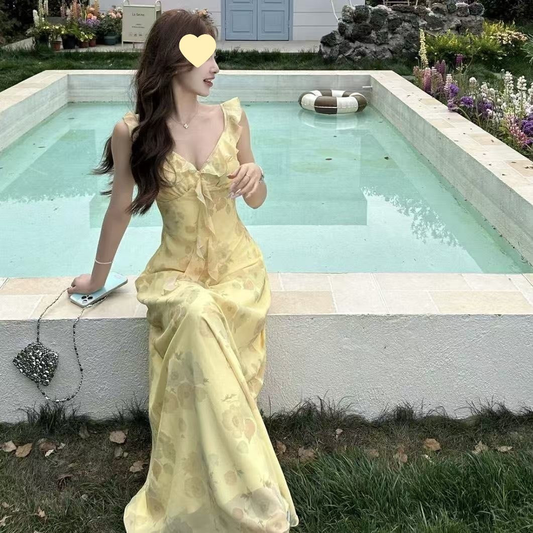 Floral Spaghetti Strap Dress