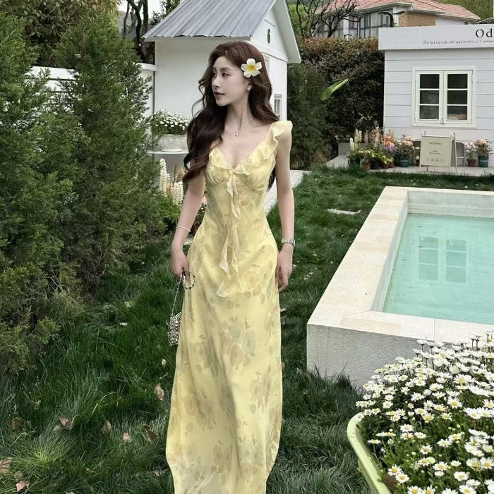 Floral Spaghetti Strap Dress