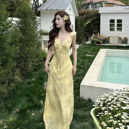 Floral Spaghetti Strap Dress