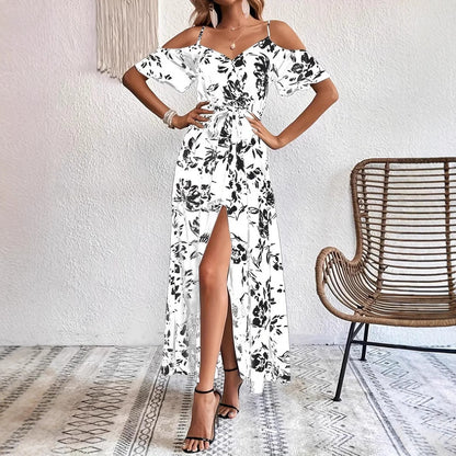 Floral Strapless Maxi Dress
