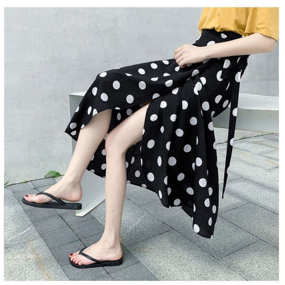Floral Wrap Midi Skirt