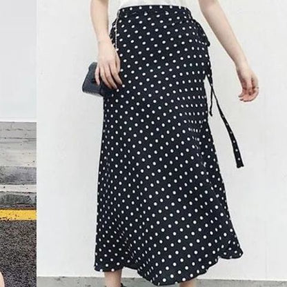 Floral Wrap Midi Skirt