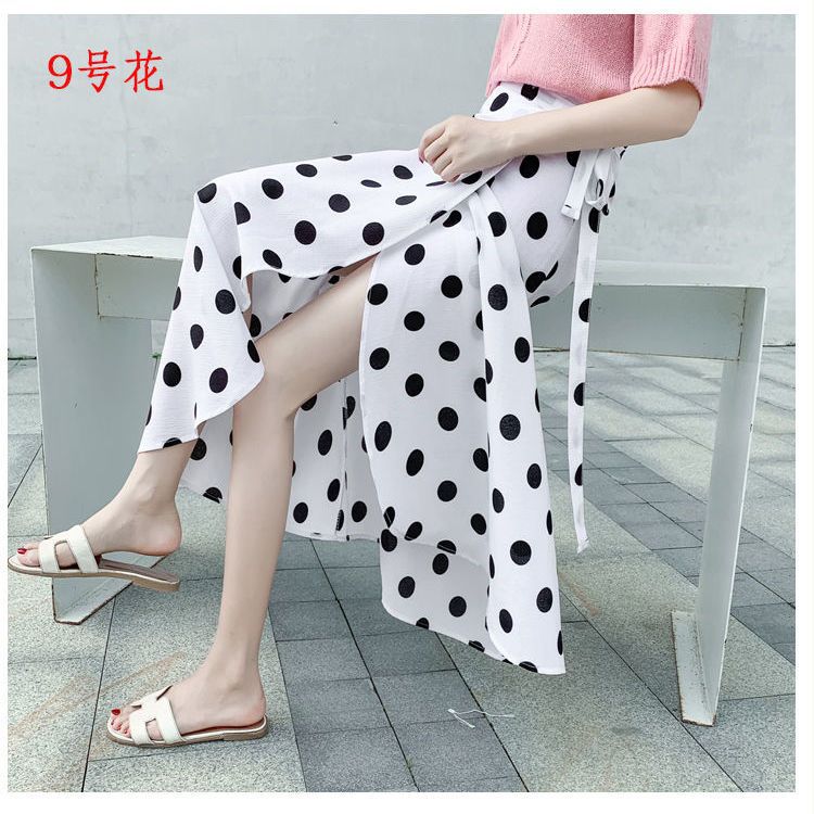 Floral Wrap Midi Skirt
