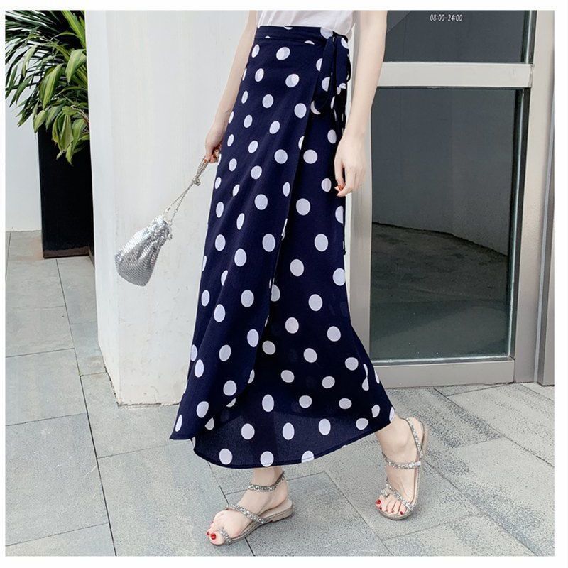 Floral Wrap Midi Skirt