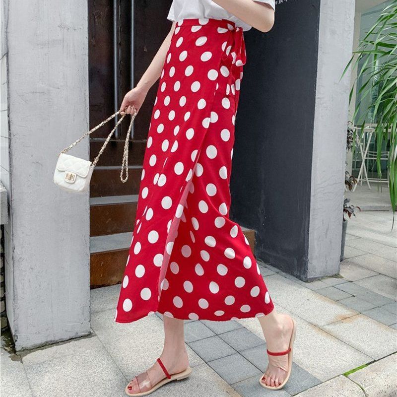 Floral Wrap Midi Skirt