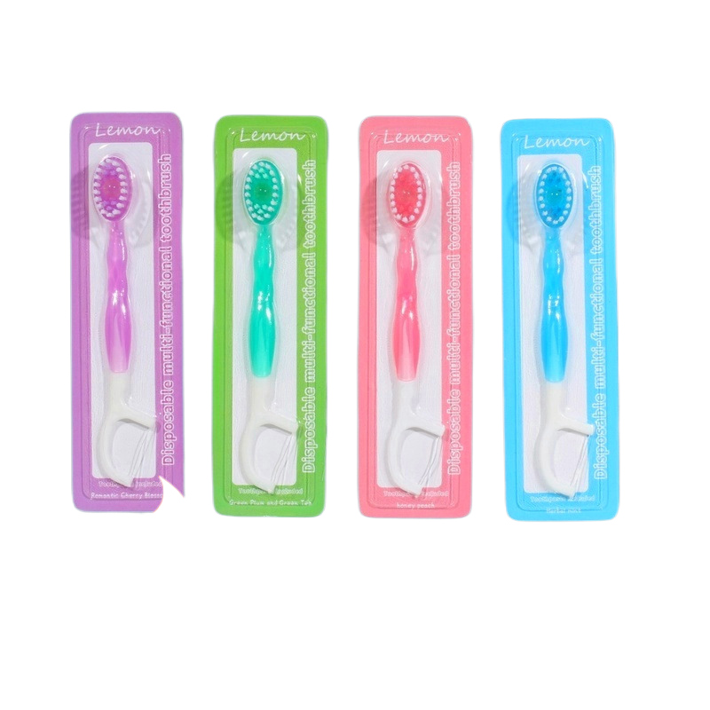 Flossing toothbrush