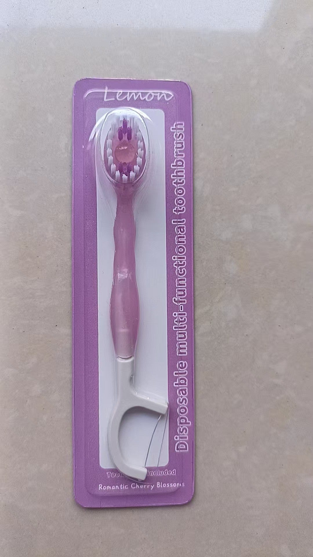 Flossing toothbrush