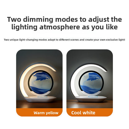 Flow Sand Wireless Charging Desk Lamp