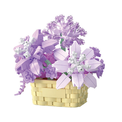 Flower basket potted plant building blocks
