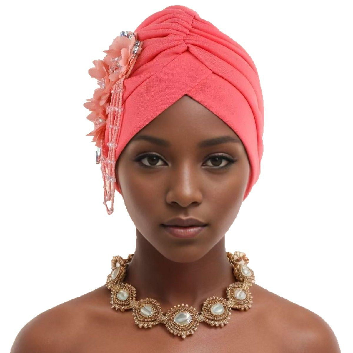 Flower headscarf hat