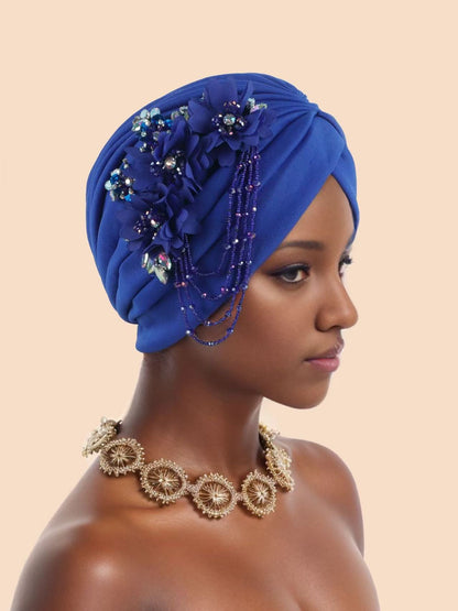 Flower headscarf hat