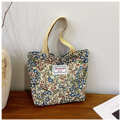 Flower Printed Shoulder Bag