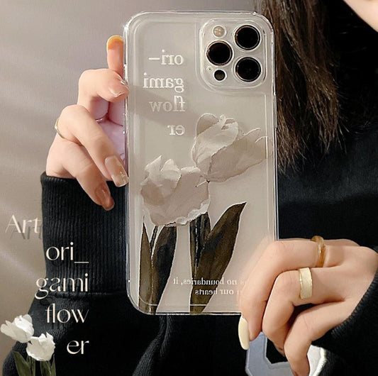 Flower-shaped phone case