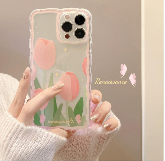 Flower-shaped phone case