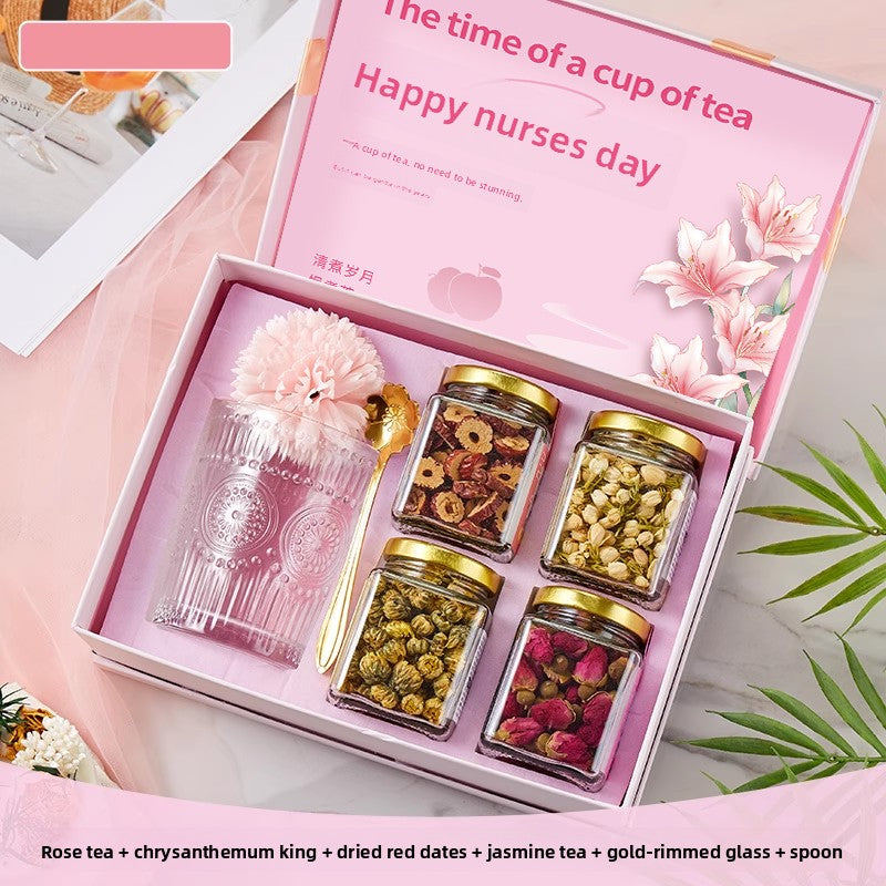 Flower tea gift box - Health-preserving tea gift box set