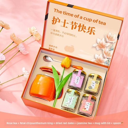 Flower tea gift box - Health-preserving tea gift box set
