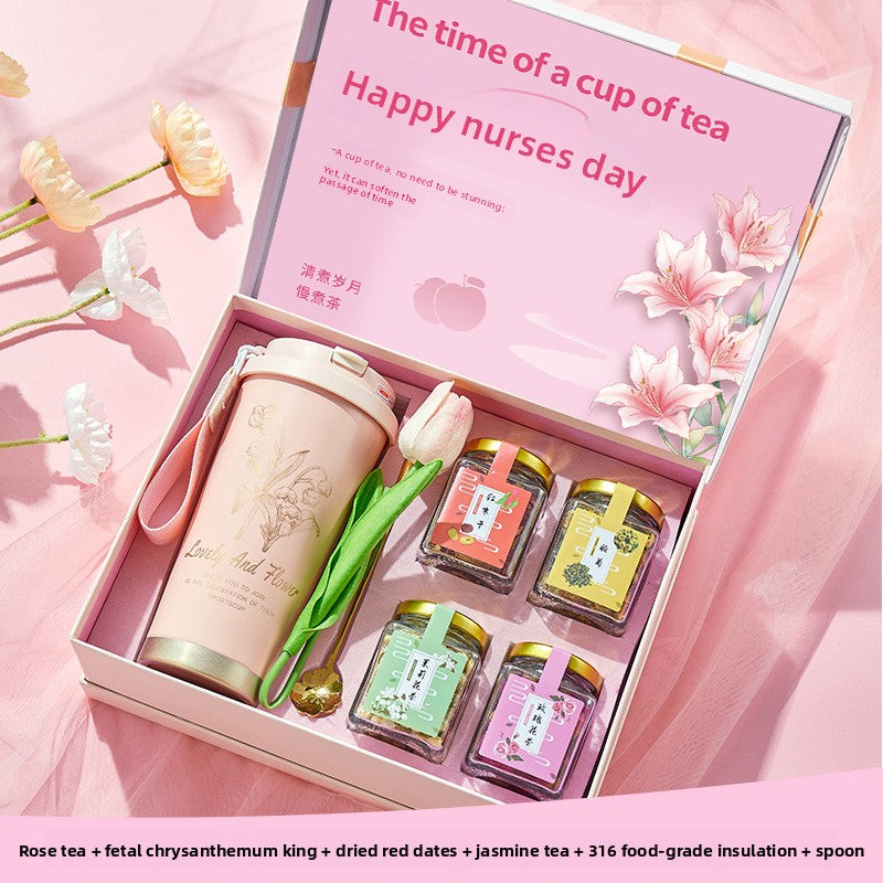Flower tea gift box - Health-preserving tea gift box set