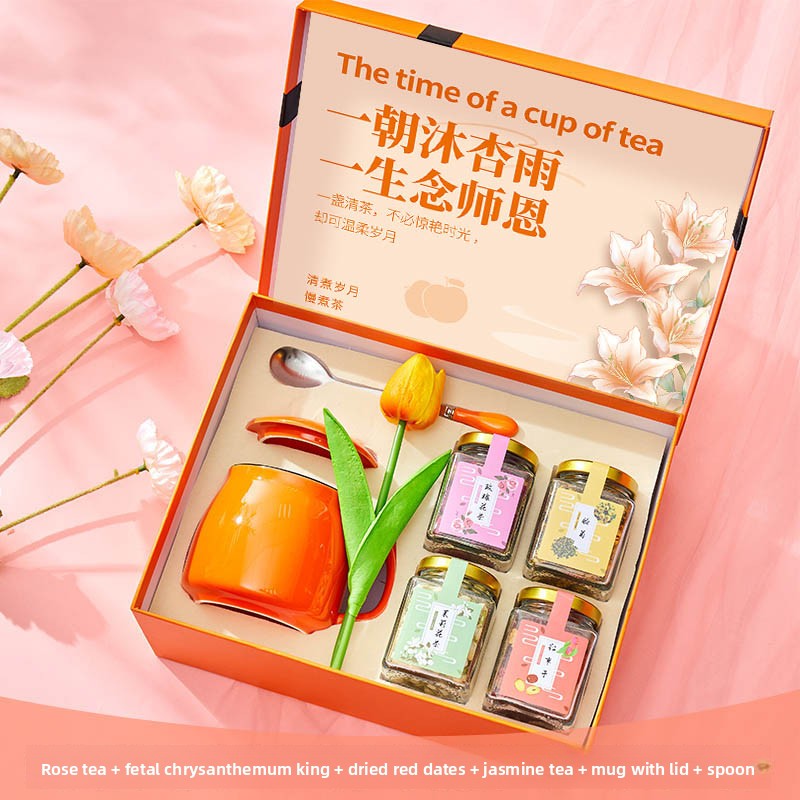 Flower tea gift box - Health-preserving tea gift box set