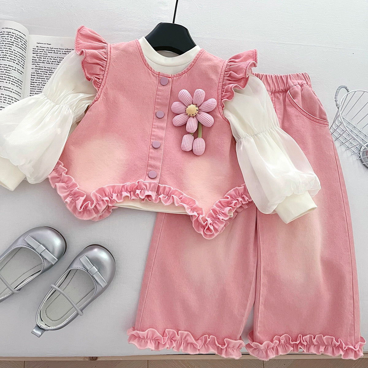 Flower Top Lace Pants