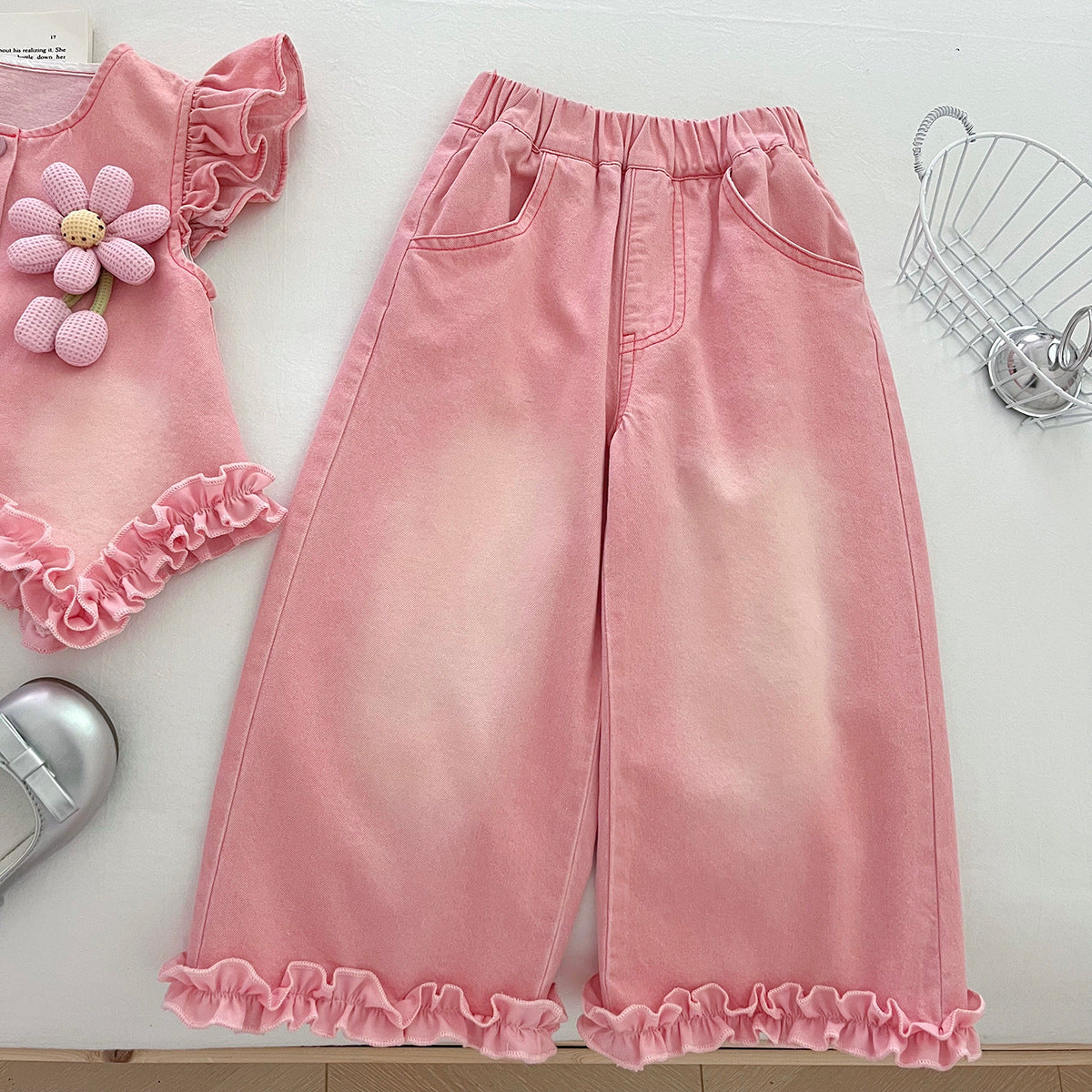 Flower Top Lace Pants