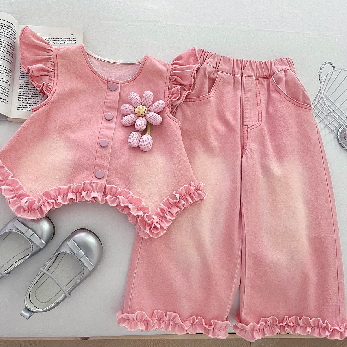 Flower Top Lace Pants