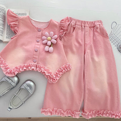 Flower Top Lace Pants