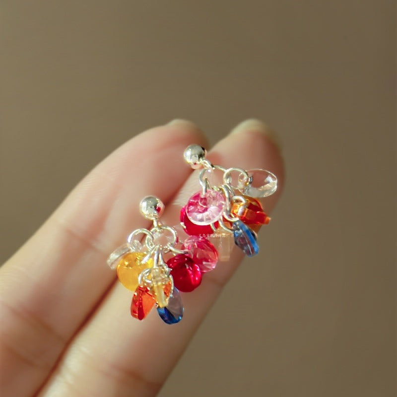 Flower Zircon Earrings
