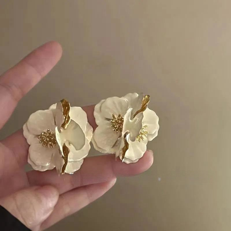 Flower Zircon Earrings