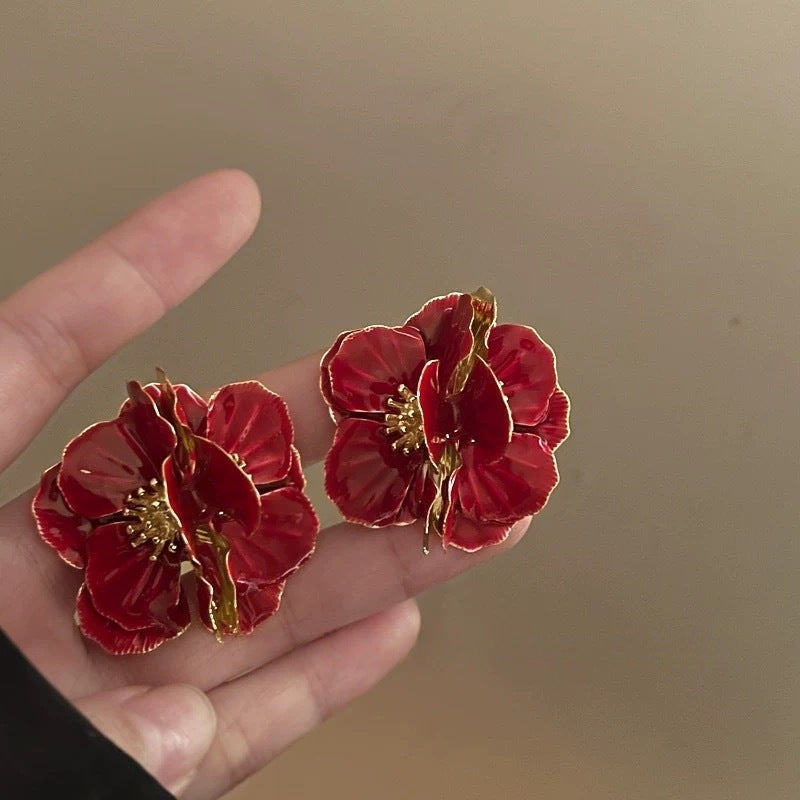 Flower Zircon Earrings