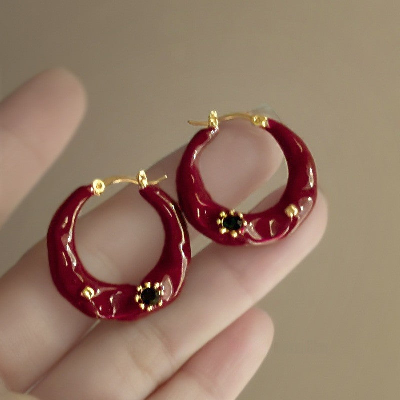 Flower Zircon Earrings